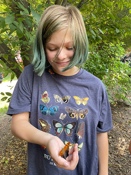 Butterfly festival participant