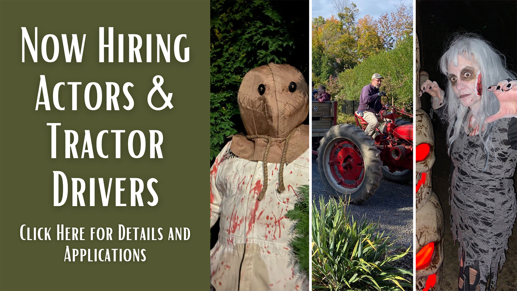 Now hiring actors & tractor drivers