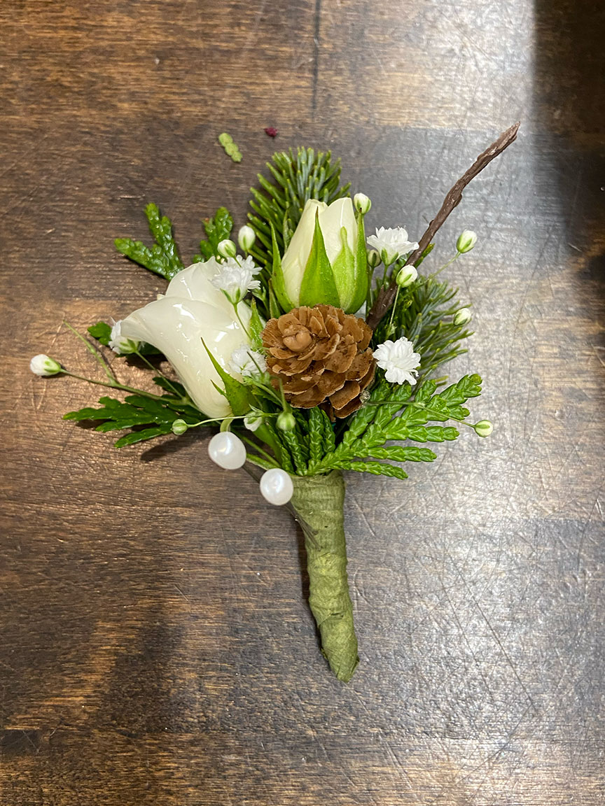 Boutonniere for wedding.