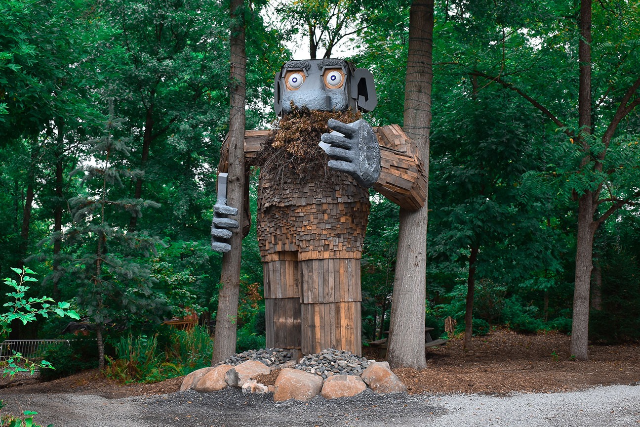 Oakheart the Giant - Halloween at Colonial Gardens in Phoenixville, PA.